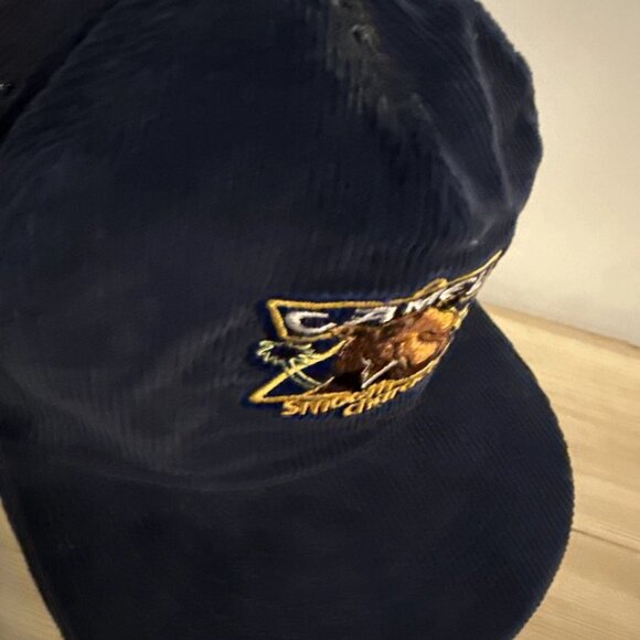 Vintage 90s Joe Camel Corduroy Snapback Hat — Adjustable Promo Cap Smoker RARE - Picture 7 of 10